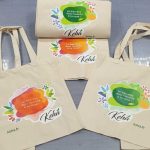 Photo de sacs tissus avec flocage personnalisé